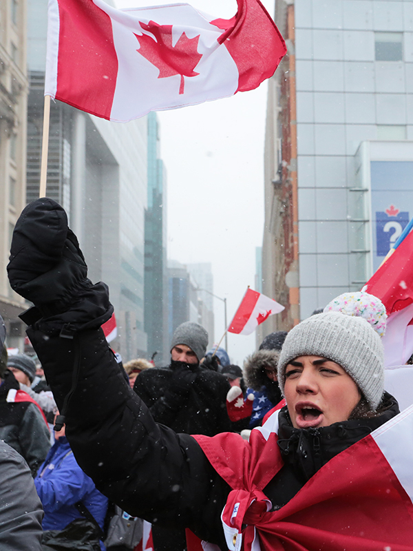 Freedom Convoy : Truckers Protest : Ottawa, Canada : Richard Moore : Photographer : Photojournalist